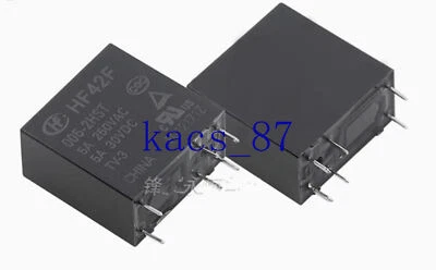 5 PCS NEW HF 6-pin relay HF42F-005-2HST - Image 1 of 2