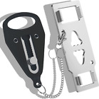 Door Lock, Portable Door Lock Heavy Duty Extra Lock for Additional Privacy and A