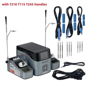 200W 2-Channel Soldering Station Solder Station with Handles/ Tips AiXun T420D - Picture 1 of 10