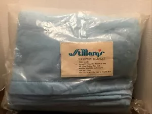 St. Mary's Hampton Blanket Twin Full Size 72 x 90 Light Blue NOS Vintage Acrylic - Picture 1 of 7