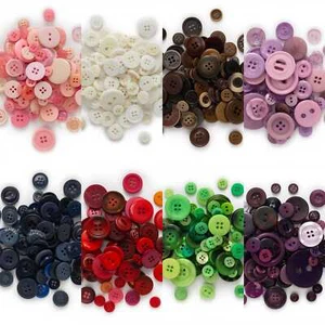 30g Color Series Resin Buttons for Sewing Scrapbooking Clothing Handmade Decor - Picture 1 of 2