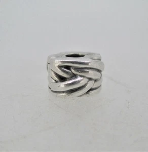 Pandora 791774 Sterling Silver Braided Clip - Picture 1 of 6