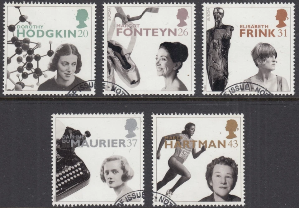 GB 1996 Famous Women set SG 1935 - 1939 fine used - Image 1 of 1