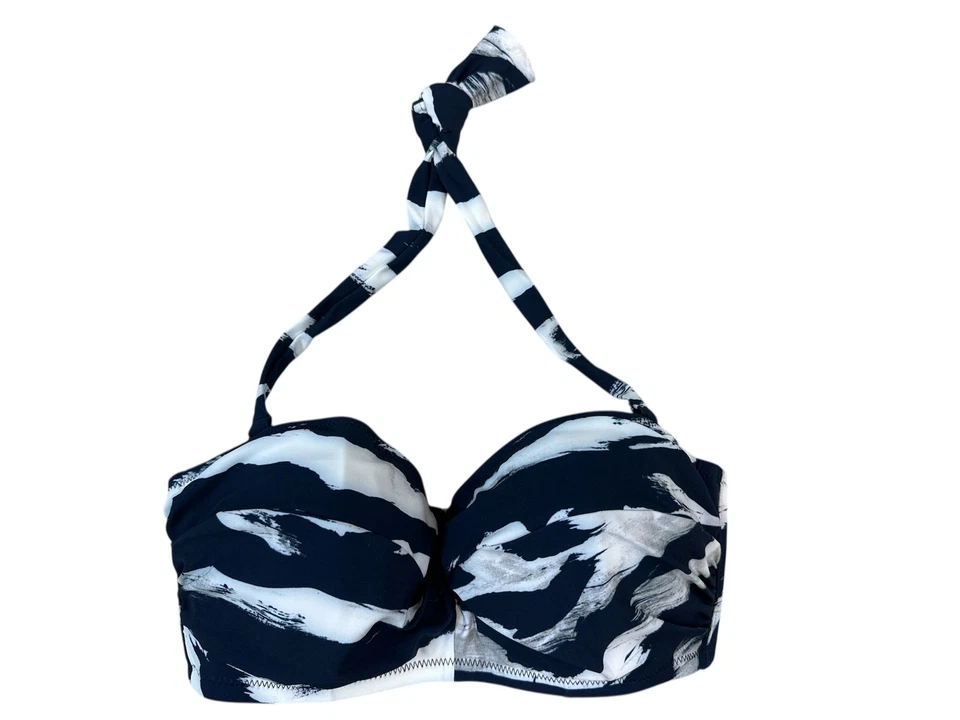 Top de baño de bikini Fantasie INK Lindos con aros Twist Bandeau, EE. UU. 30D, UK 30D Foto 1 de 1