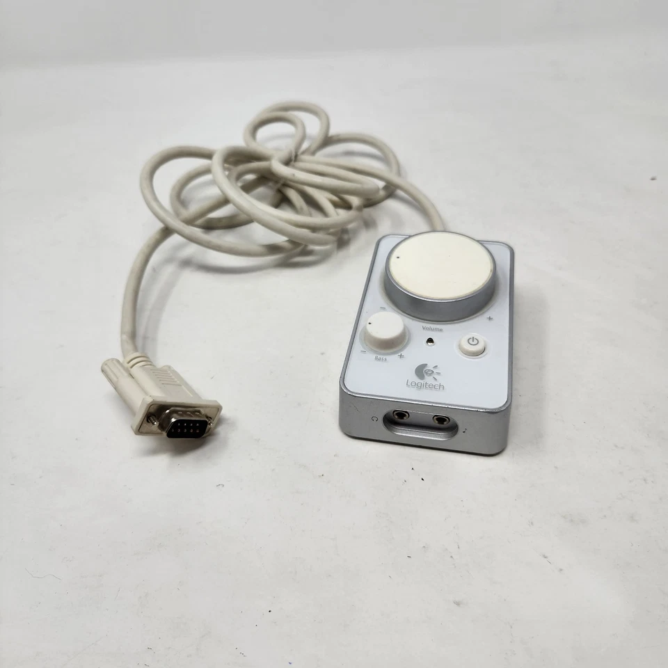 Logitech Z4i WHITE Speaker Volume Wired Control Pod Untested - Bild 1 von 4