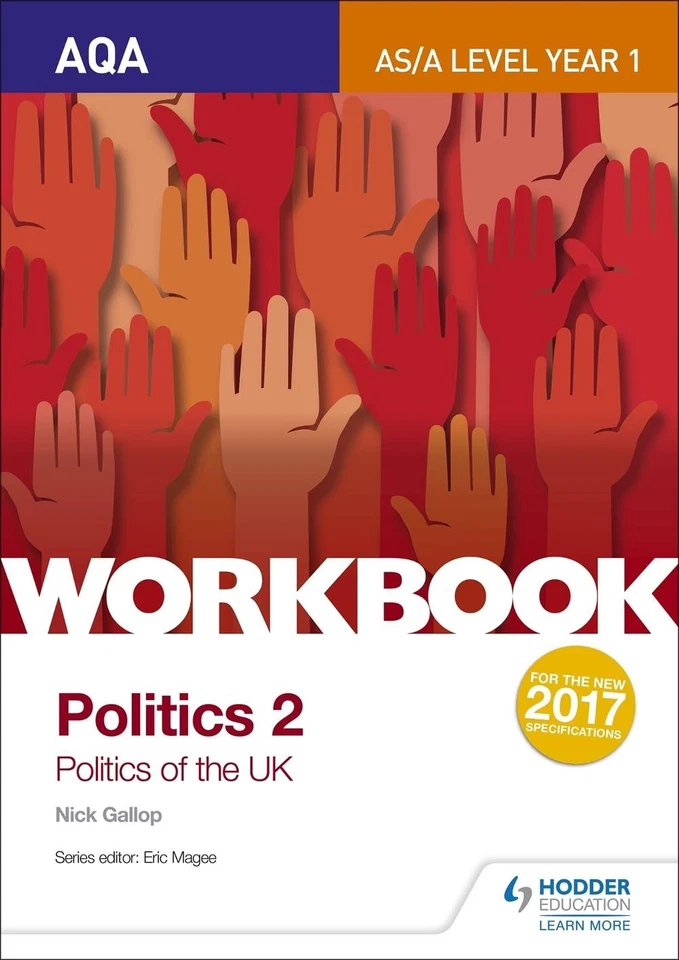 Aqa As/a-level Politics Workbook 2: Politics of the Uk by Nick Gallop Paperback  - Image 1 of 1