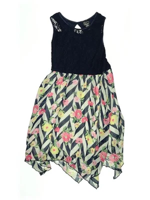 Vestido azul rosa y violeta para niñas 14 Foto 1 de 2