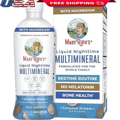 Suplemento Vegano Multimineral Líquido Noche Fácil de Tomar Sin Melatonina Coco Foto 1 de 4