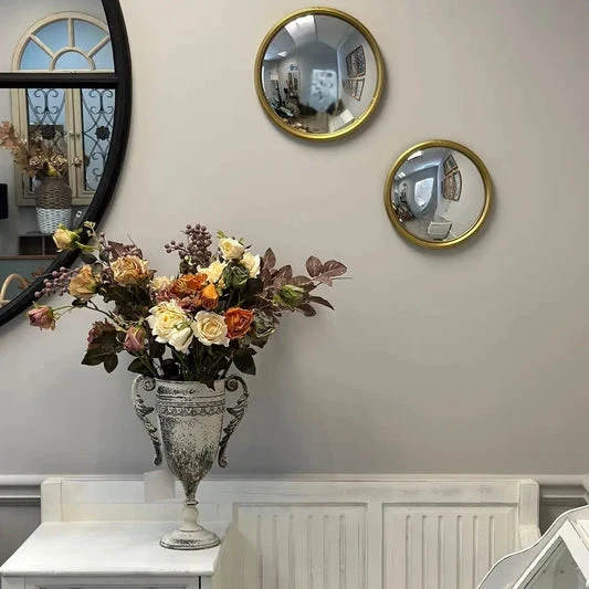 Unique Bull Convex Mirror Super vintage/Retro Style Accent Mirror - Image 1 of 4