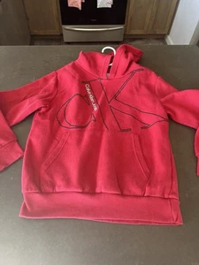 Calvin Klein Hoodie (Medium Size 10/12) Red Boys - Picture 1 of 2