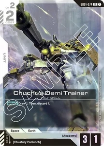 Chuchu's Demi Trainer Foil - GD01-074 NM - Gundam TCG Card Game - Picture 1 of 1