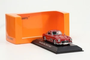 1:43 Minichamps Mercedes-Benz 300 SL Coupe Gullwing 1955 rot Maxichamps - Picture 1 of 4