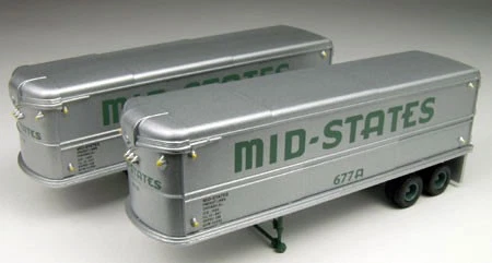 Classic Metal Works 31105 HO Mini Metals Mid-States # 677A 32 Aerovan Trailers - Image 1 of 1