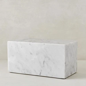 Urna real de mármol AspenStudio Carrara urna de mármol genuino para crema humana adulto... - Imagen 1 de 9