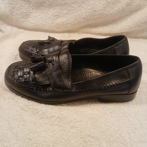 Giorgio Brutini Herren Leder Halbschuhe Größe 10M Schwarz - Bild 1 von 4