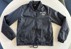 Fox Racing Moto X Lined Windbreaker Jacket Black Size Large - Picture 1 of 7