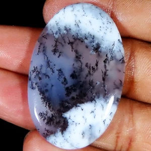 AA+++ OPALE DENDRITE NATURALE 76,15 Cts cabochon ovale 30x46x6 mm pietre preziose ST-563 - Foto 1 di 6