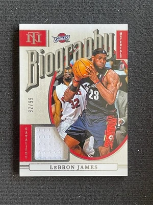 LeBron James 2024-25 Panini National Treasures Biography Materials /99 #BM-LBJ - Image 1 of 2