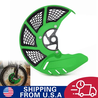 Motorcycle Front Brake Disc Guard for KX250F KX450F 2006-2018 KLX450R 2008-2015 - Image 1 of 4