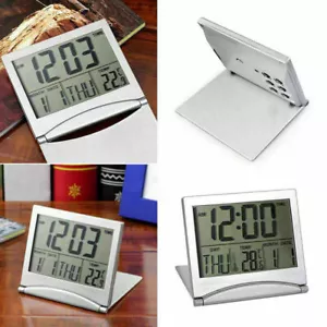 Mini Neu Reise Wecker Digital OHNE Funk Tischuhr klappbar S6B mit flach M2G8 - Bild 1 von 12