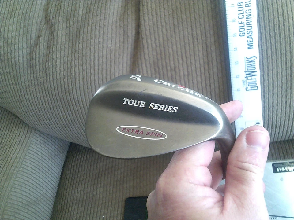 Carbite Tour Series Extra Spin 56* Sand Wedge. Factory Stiff Steel.MRH. New Grip - Image 1 of 4