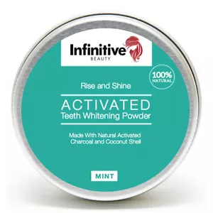 Infinitive Beauty Natural Activated Charcoal Tooth Teeth Whitening Powder Paste - Picture 1 of 5