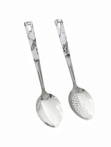 2 Pcs Stainless Steel Cooking Spoon Large Serving Spoons Set Large Spoons for... - Picture 1 of 3