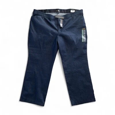 Lee Plus Flex Motion Women's Pants Trouser Regular Fit Mid Rise 30W 4855144 Blue - Image 1 of 4