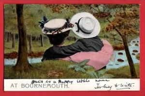DORSET. BOURNEMOUTH. COMIC HUMOUR ROMANCE pu 1908 - Picture 1 of 1
