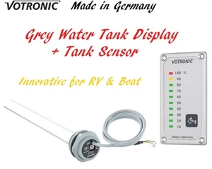 Votronic Grey Water Tank Level Gauge Monitor Meter Sensor RV Camper Van Boat - Picture 1 of 8