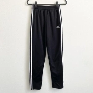 Adidas Kids' Black with White Stripes Training Track Pants Sz Large (14/16) EUC - Picture 1 of 13