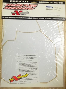 HONDA 1996 97 98 CR80 PRE-CUT WHITE NUMBER BACKGROUNDS N-STYLE NO3-101 - Picture 1 of 1
