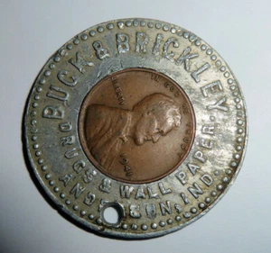 Encased Cent 1941 ANDERSON Indiana Buck & Brickley Drugs & Wall Paper HAM - Bild 1 von 2