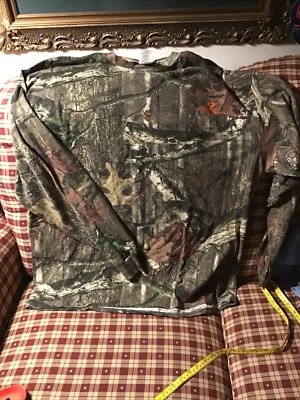 Mossy Oak Break Up Infinity Polo Mens 2XL Camo Hunting  Long Sleeve Shirt - Image 1 of 4