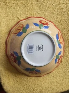 PFALTZGRAFF NAPOLI 13" X 4"Mediterranean SCALLOPED ROUND SERVING BOWL, New - Picture 1 of 8