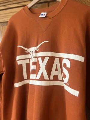 Винтажный свитшот 90-х Russell Athletic Texas Longhorns сделано в США XL - Изображение 1 из 4