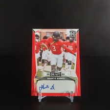 2023 Leaf Draft Deonte Banks RC Autographs Red #BA-DB1 Maryland Terrapins