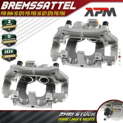 2x Brake Caliper with Bracket 42mm Front L+R for BMW X5 E70 F15 F85 X6 E71 E72 F16 - Image 1 of 4