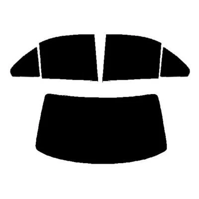 For Mercedes C Class 4-door 2000 (X)-07 Pre Cut Window Tint Kit 20% Dark Rear - Image 1 of 4