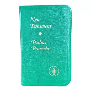 Grünes Neues Testament Taschenbibel Mini kleines tragbares Wort Gottes Buch Text Gott - Bild 1 von 11