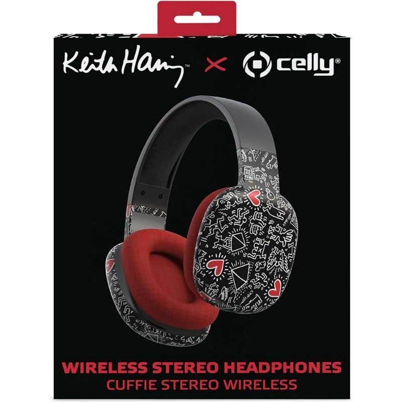 CELLY KEITH HARING CUFFIE  SI USB-C NERO - WIRELESS - Immagine 1 di 1