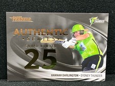2023 Traders Cricket Hannah Darlington AUTHENTIC SQUAD NUMBER THUNDER Card #AN10