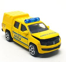 Majorette Volkswagen Amarok INEM Portugal Ambulance Yellow 1/65 3" Defects 001