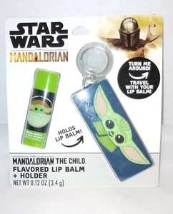 Star Wars The Mandalorian The Child Flavored Lip Balm & Keychain Lip Balm Holder - Picture 1 of 2