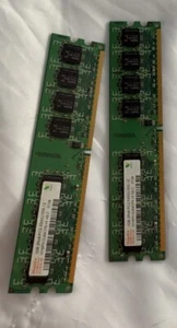 2 x Hynix 1GB 1Rx8 PC2-5300U-555-12 Desktop RAM (2gb Total) - Picture 1 of 1