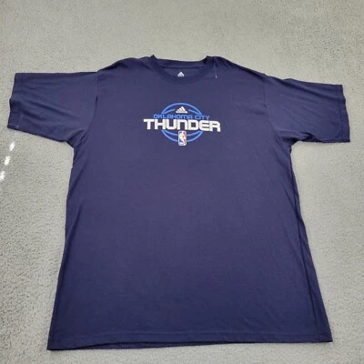 Adidas NBA OkcThunder Shirt Mens 3XLT 3XL Tall  Oklahoma City Short Sleeve - Image 1 of 4