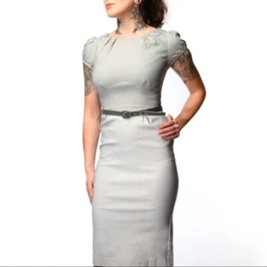 Stop Staring Gray Ashley Dress sz 18 NWT Pinup Retro Bombshell - Picture 1 of 3