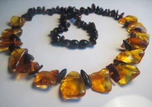 Elegant Natural Baltic Amber Necklace Gemstone 15 g. !!! - Picture 1 of 3