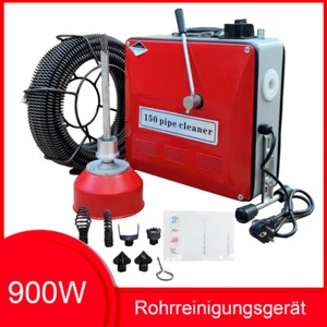 Profi Rohrreinigungsmaschine 900W Rohrreinigungsgerät Rohrreiniger 16mm Spirale - Bild 1 von 12