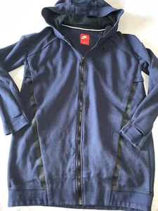 Nike Sportswear Club Fleece Full Zip Hoodie Navy Blue Mens BV2645-410 Medium B25 - Picture 1 of 8